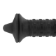 ESP Rubber Baton Tip with Glass Breaker - Black