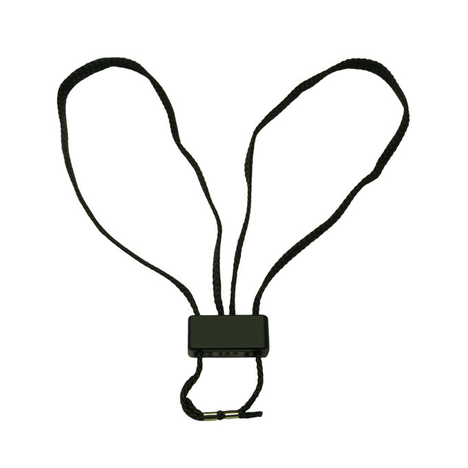 Textile disposable handcuffs - black, 5 pieces
