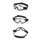 Brýle ochranné LOW PROFILE s gumičkou - čiré