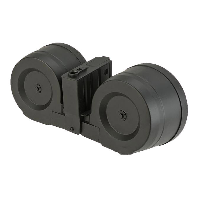 A&K 2500Rds Dual Drum Mag for SR25 Series ( Sound Activited )