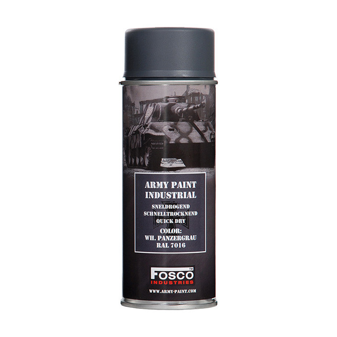 ARMY camouflage paint spray 400 ml RAL 7016 WH PANZERGRAU