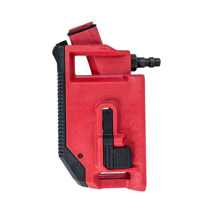 CTM 90° HPA AAP-01 / G-Series adaptér na zásobníky AEG M4 - Červená / černá