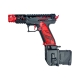 CTM 90° HPA AAP-01 / G-Series adaptér na zásobníky AEG M4 - Červená / černá