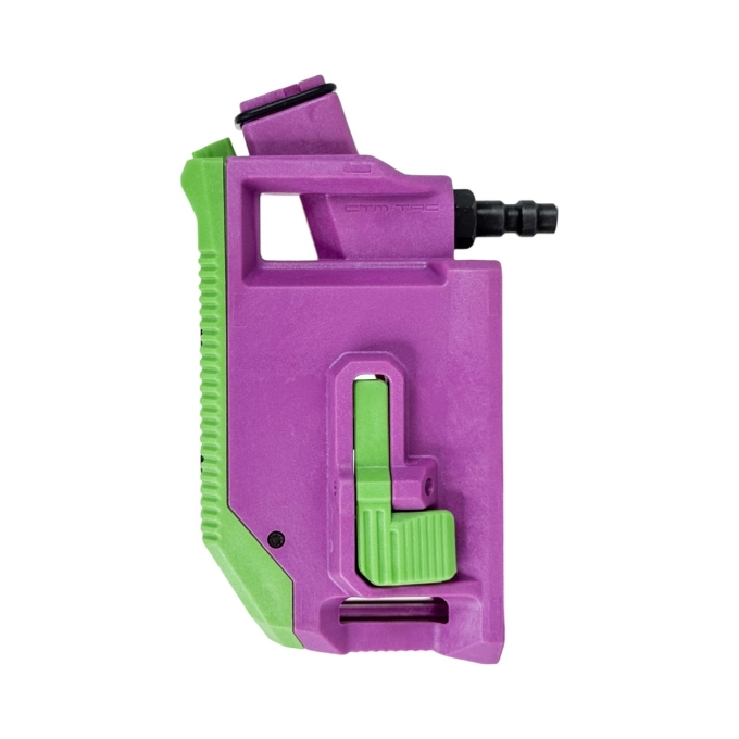 CTM AAP-01 / G-Series 90° HPA Adapter for AEG M4 Mag - Violet / Green