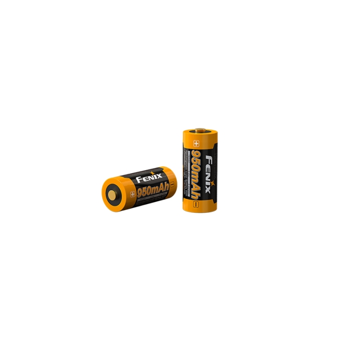 Charging battery Fenix RCR123A 950 mAh (Li-ion)