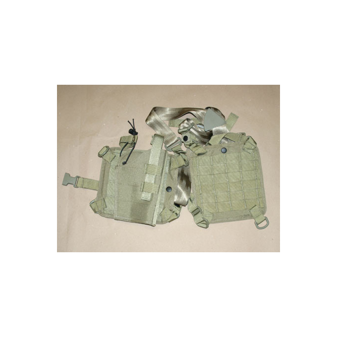 Systém podpažního pouzdra s molle panelem, khaki