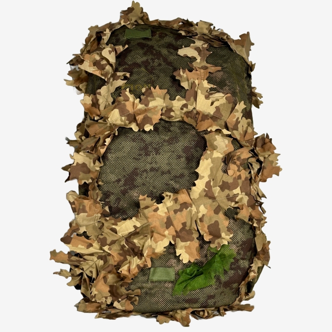 KMCS maskovací potah na batoh s 3D listy (L) – Next-Gen Brown