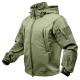 TACTICAL hooded jacket softshell OLIVE, SIZE M