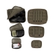 MIL-TEC set MOLLE puzdier na zips so sieťkou, 3 kusy - Zelená