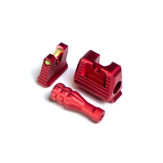 Novritsch TP22 GBB CNC High Sights with Charging Handle - Red