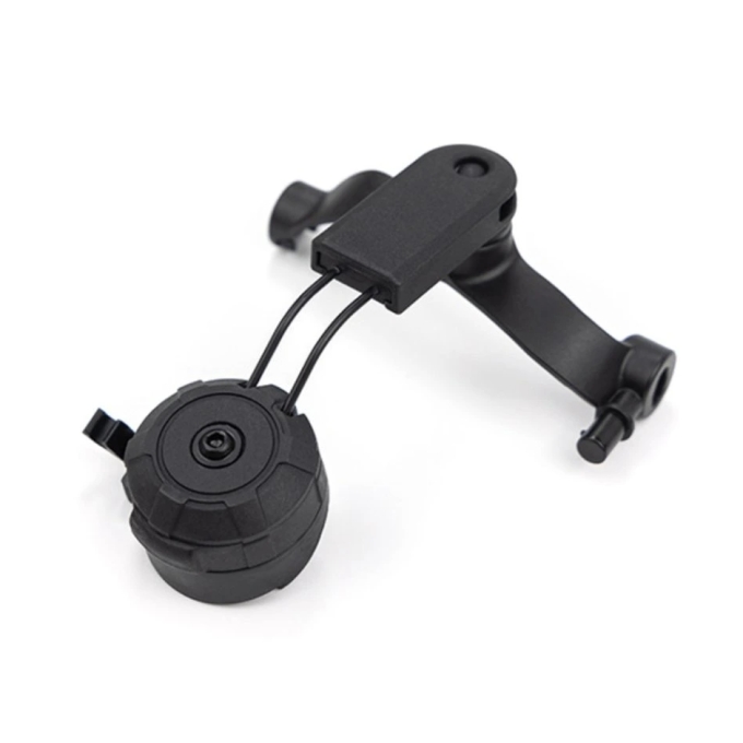 EARMOR M19C Helmet Adapters for M31, M32 PLUS Headset, ARC Mount - Black