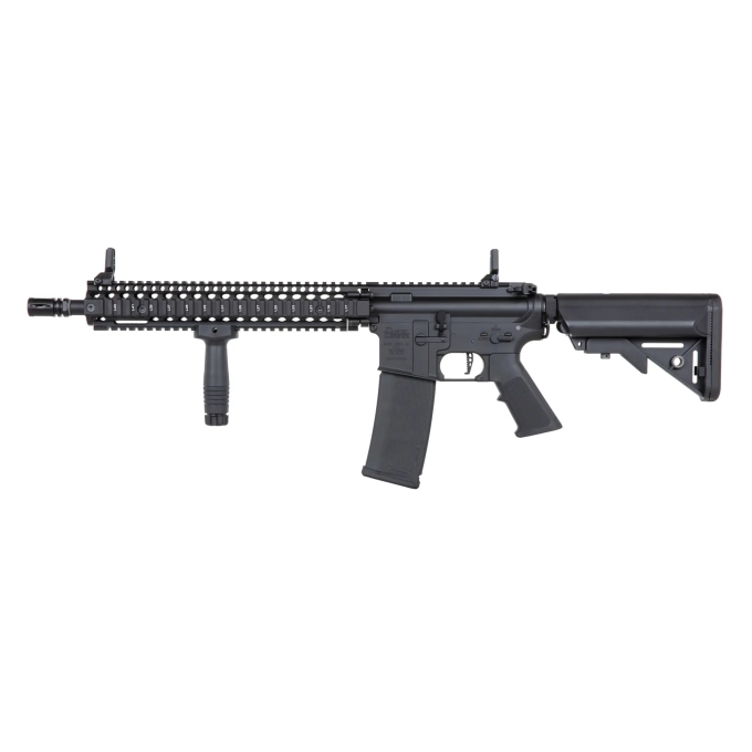 SA Daniel Defence® MK18 BLOCK 2 (SA-P26 Prime™ Aster II ETU) s bezuhlíkovým motorem - Černá
