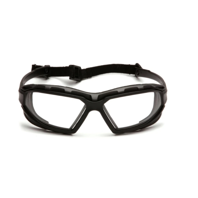 PYRAMEX ochranné okuliare HIGHLANDER Plus Anti-Fog - Čierna / číra