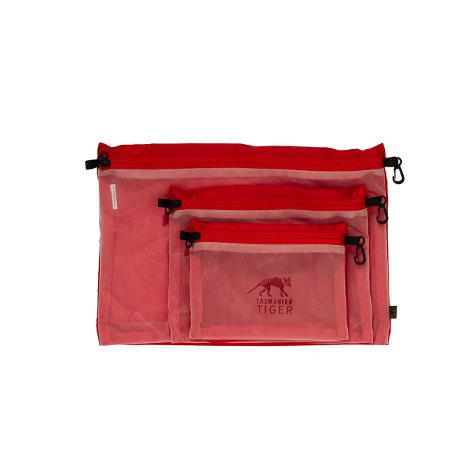 Tasmanian Tiger MESH POCKET Organiser Set - Červená