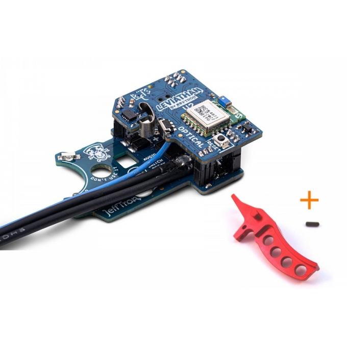 JeffTron LEVIATHAN V2 Optical (Rear) + CNC CURVED Trigger - Red