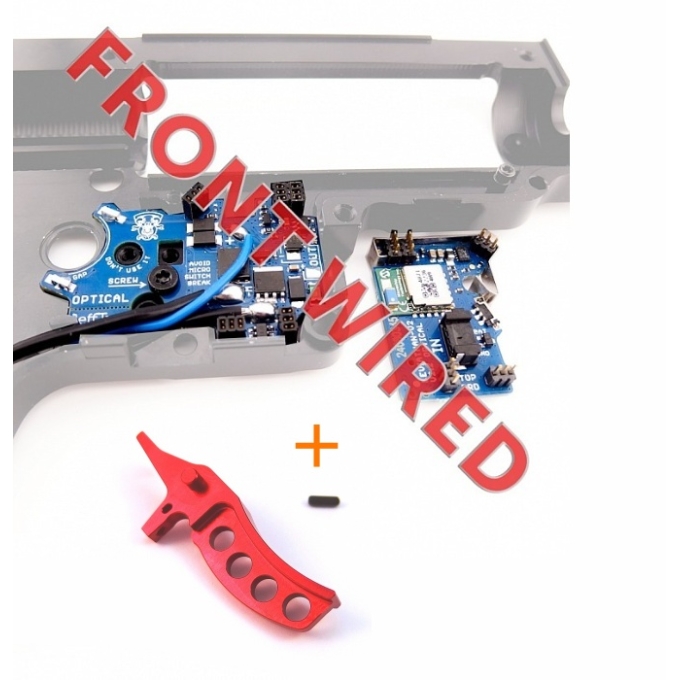 JeffTron LEVIATHAN V2 Optical (Front) + CNC CURVED Trigger - Červená