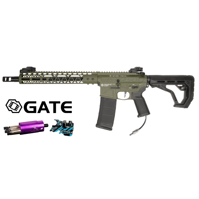 Delta Armory GP FREYA R15 SKELETON 13" HPA Pulsar D, TITAN II - Zelená