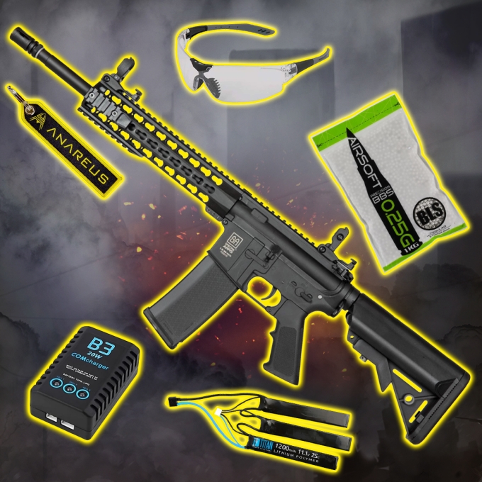 STARTER PACK set SA M4 Keymod (SA-F02 FLEX™ Gen2) - Čierna