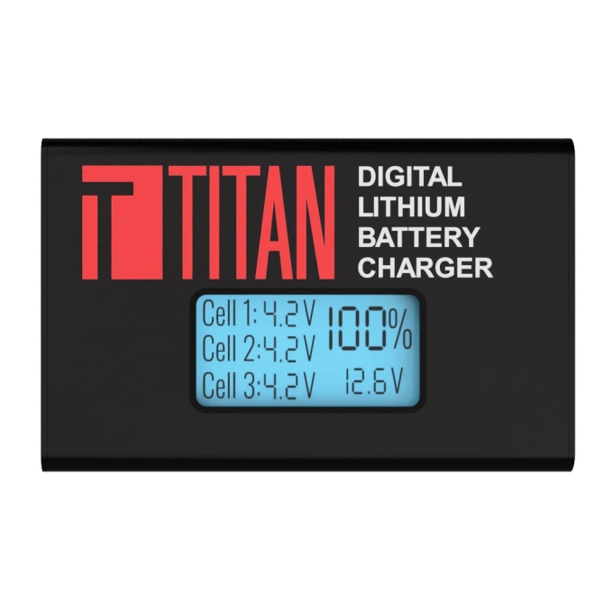 TITAN Li-Pol / Li-Ion nabíječka DIGITAL CHARGER V2 (EU verze) - Černá