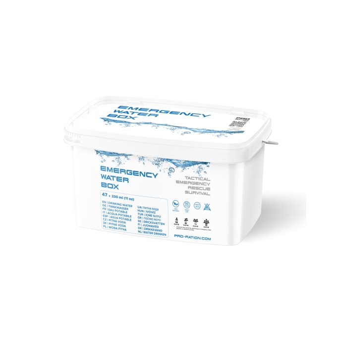 PRO-RATION núdzové balenie vody EMERGENCY WATER BOX (47 × 330 ml)