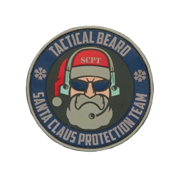 3D gumová nášivka SANTA CLAUS PROTECTION TEAM Patch - Barevná