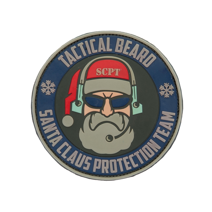 3D PVC SANTA CLAUS PROTECTION TEAM Patch - Colorful