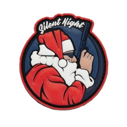 3D gumová nášivka SILENT NIGHT OPERATOR Patch - Barevná