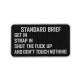 3D gumová nášivka STANDARD BRIEF Patch - Čierna