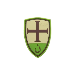 3D gumová nášivka CRUSADER SHIELD Patch - MC