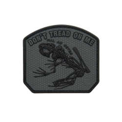 3D gumová nášivka DON´T TREAD ON ME - FROG Patch - Black