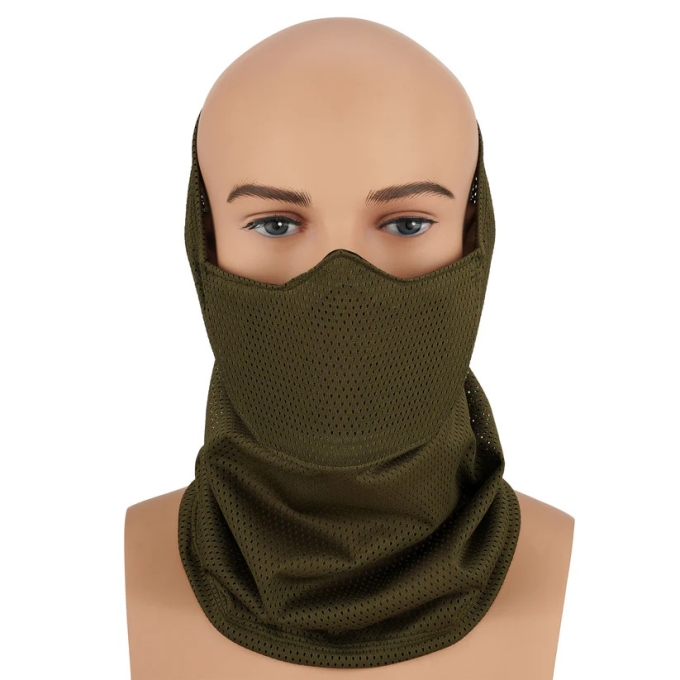 CYGNUS ARMORY Face Warrior Defender Neck Gaiter - Green