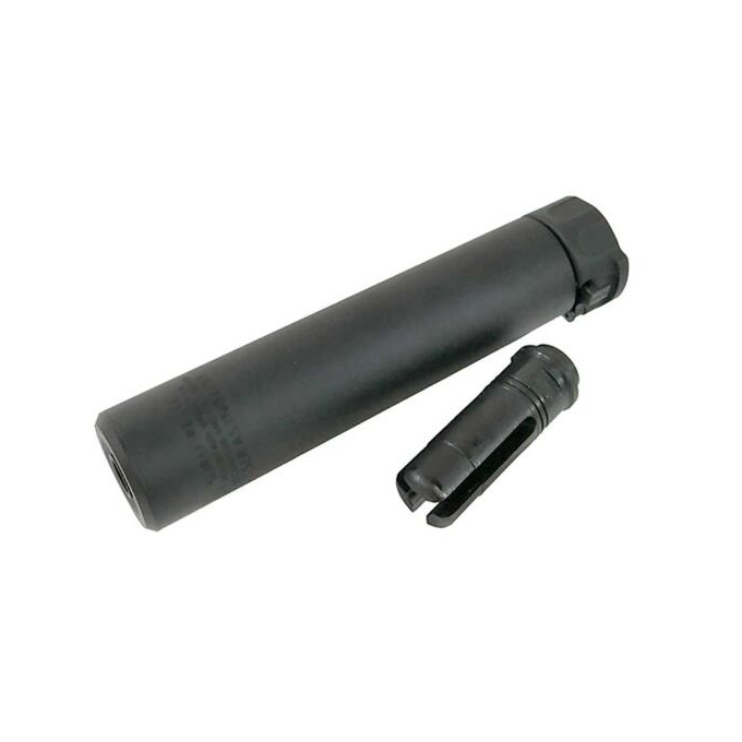 5KU SOCOM 556 Airsoft QD Suppressor (178 mm), 14 mm CCW - Black