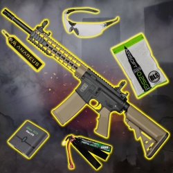 STARTER PACK set SA M4 Keymod (SA-F02 FLEX™ Gen2) - Čierna / piesková