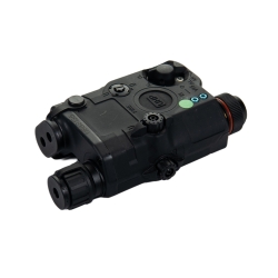 AN/PEQ15 LA5-C - bílá LED svítilna + zelený laser s IR krytkami + IR přísvit, černý