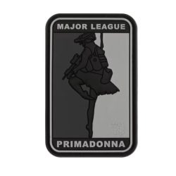 3D PVC MAJOR LEAGUE PRIMADONNA Patch - Black / White