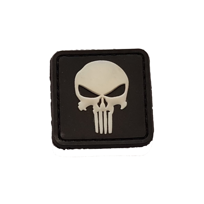 3D gumová nášivka PUNISHER Patch - Čierna