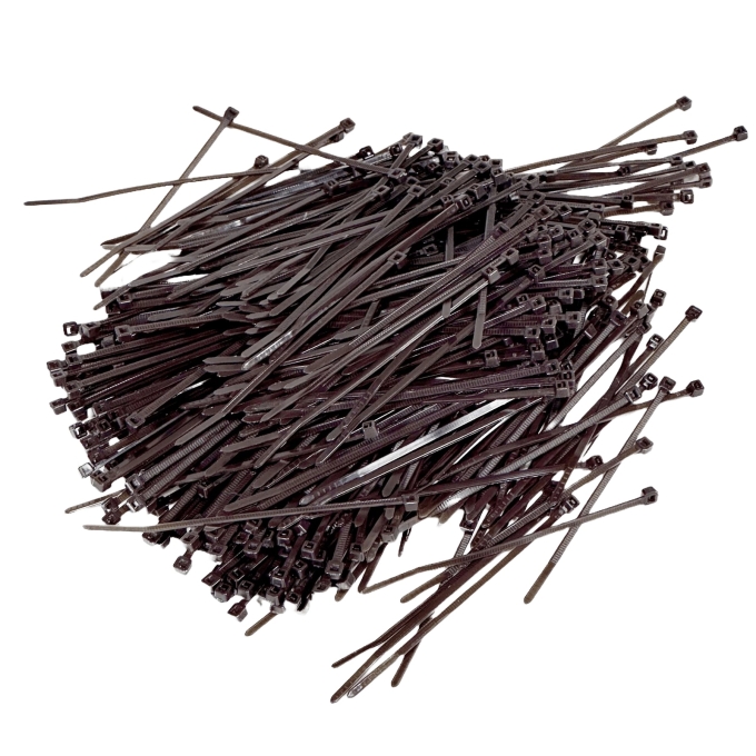 KMCS Cable Zip Ties Set, 500 Pcs - Brown