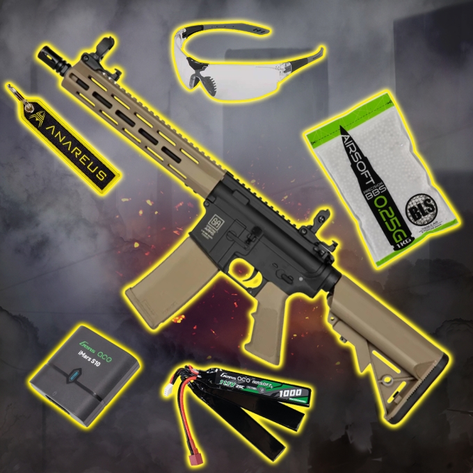 STARTER PACK set SA M4 Carbine M-LOK (SA-F03 FLEX™ Gen2) - Half-Tan