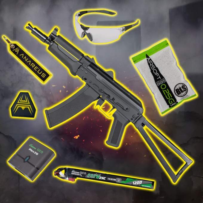 STARTER PACK set SA AKS-74UN (SA-J81 CORE™ HAL ETU Gen2) - Černá