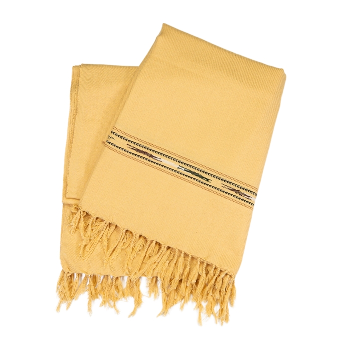 Traditional Cotton Throw PATOO – Tan
