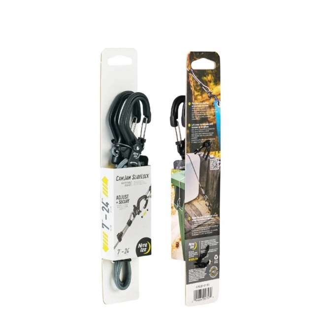 NITE IZE CamJam™ SlideLock® Adjustable Bungee Cord - Grey