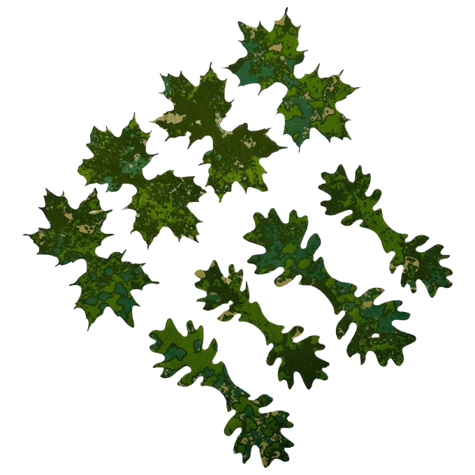 KMCS vázací maskovací listy Tie Leafs - Zelená