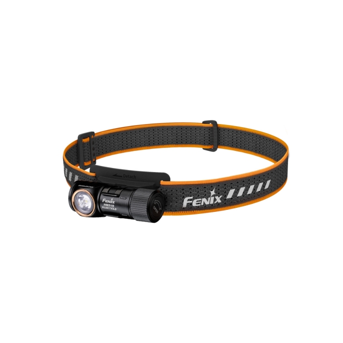 FENIX HM51R Ruby V3.0 Rechargeable Headlamp, 860 lm - Black / Orange