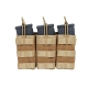 SATAC Open MOLLE Pouch for 3 Magazines M4 / AR15 - Tan
