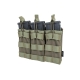 SATAC otevřená MOLLE sumka na 3 zásobníky M4 / AR15 - Zelená