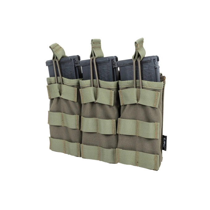SATAC otvorená MOLLE sumka na 3 zásobníky M4 / AR15 - Zelená
