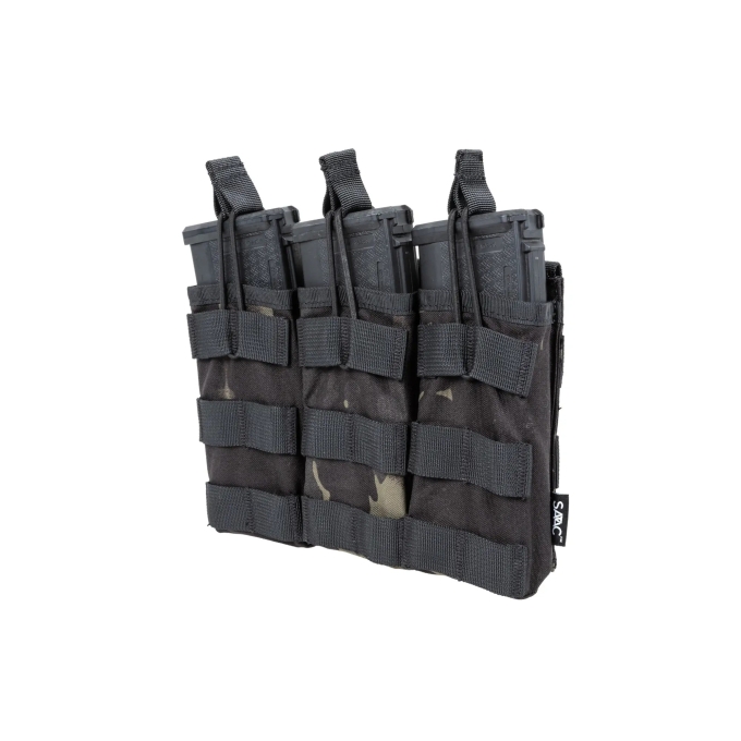 SATAC Open MOLLE Pouch for 3 Magazines M4 / AR15 - MC Black