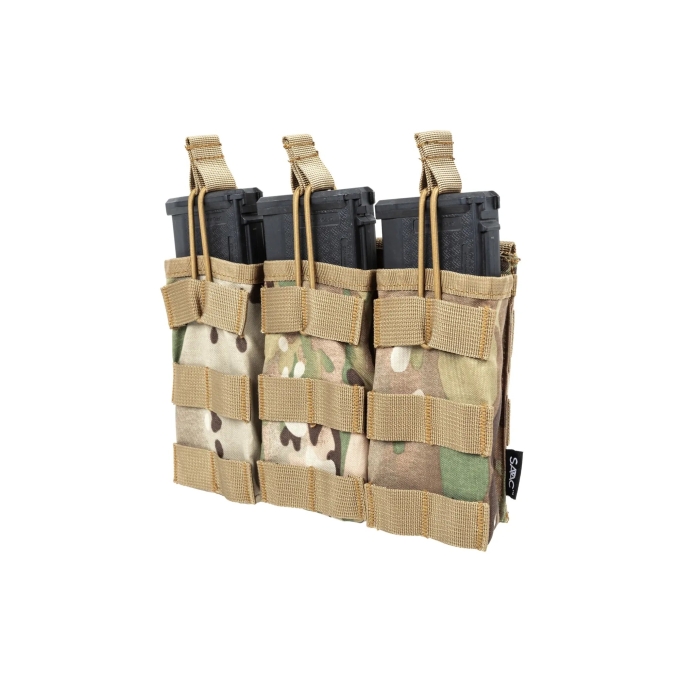 SATAC otvorená MOLLE sumka na 3 zásobníky M4 / AR15 - MC