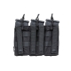 SATAC otevřená MOLLE sumka na 3 zásobníky M4 / AR15 - Černá