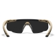 WILEY X SABER ADVANCED Glasses (Clear, Smoke, Orange Visor) - Tan